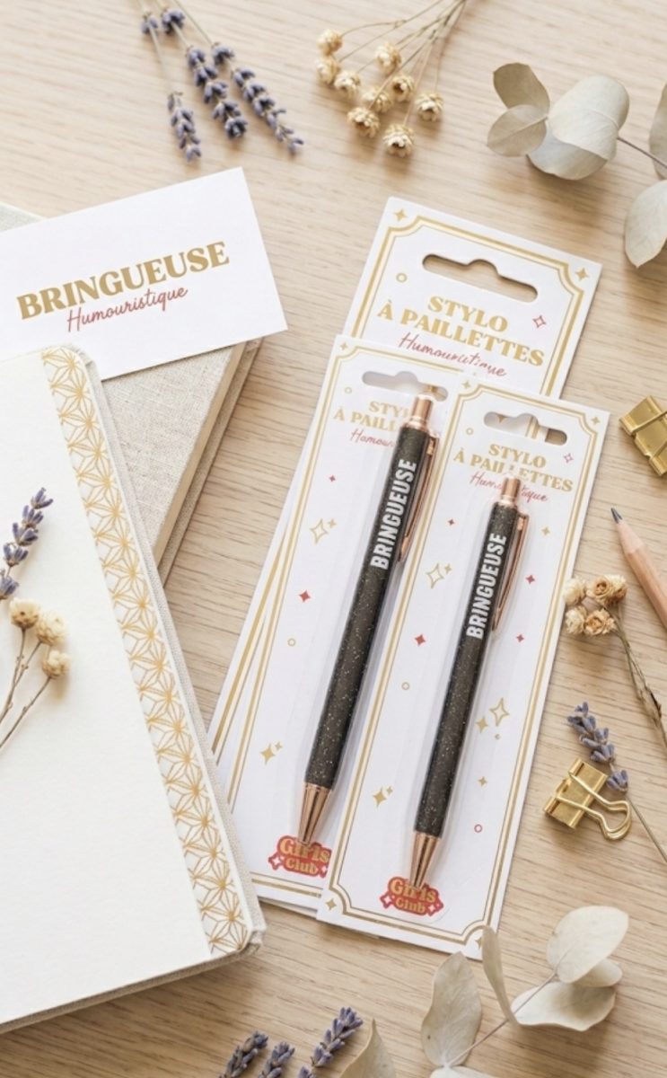 Stylo pailleté Bringueuse