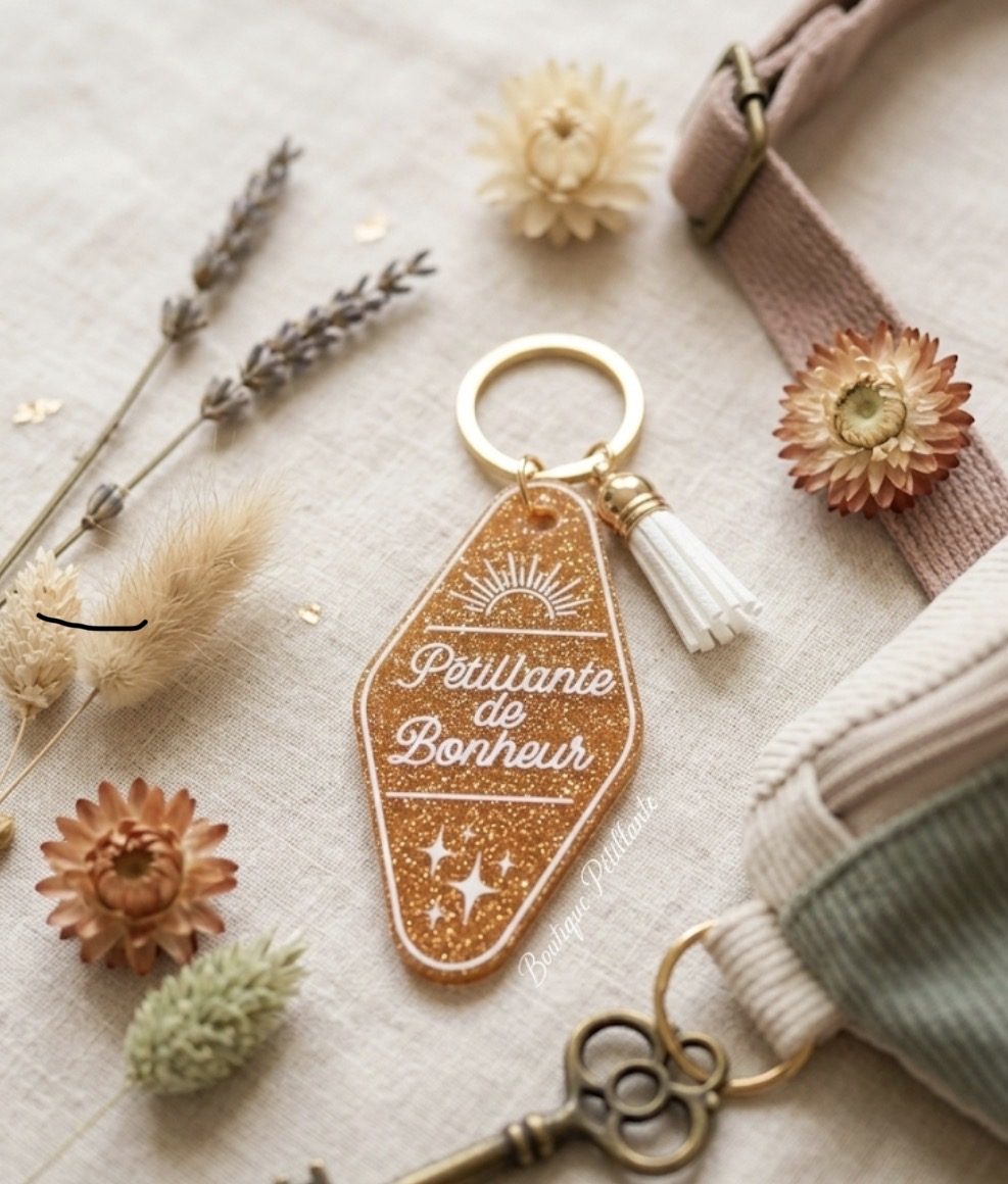 Porte-clefs Pétillante de Bonheur