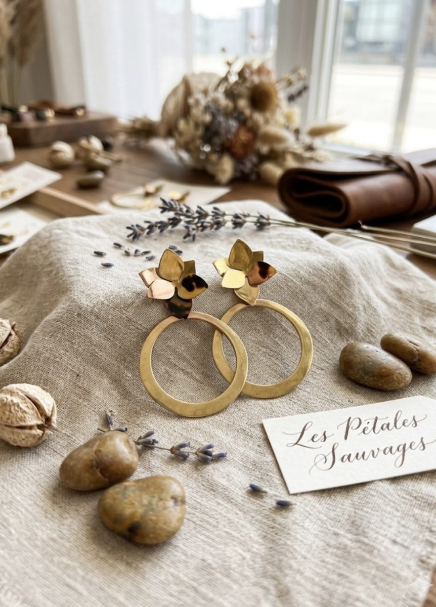 Boucles d’oreilles Pétales Sauvage