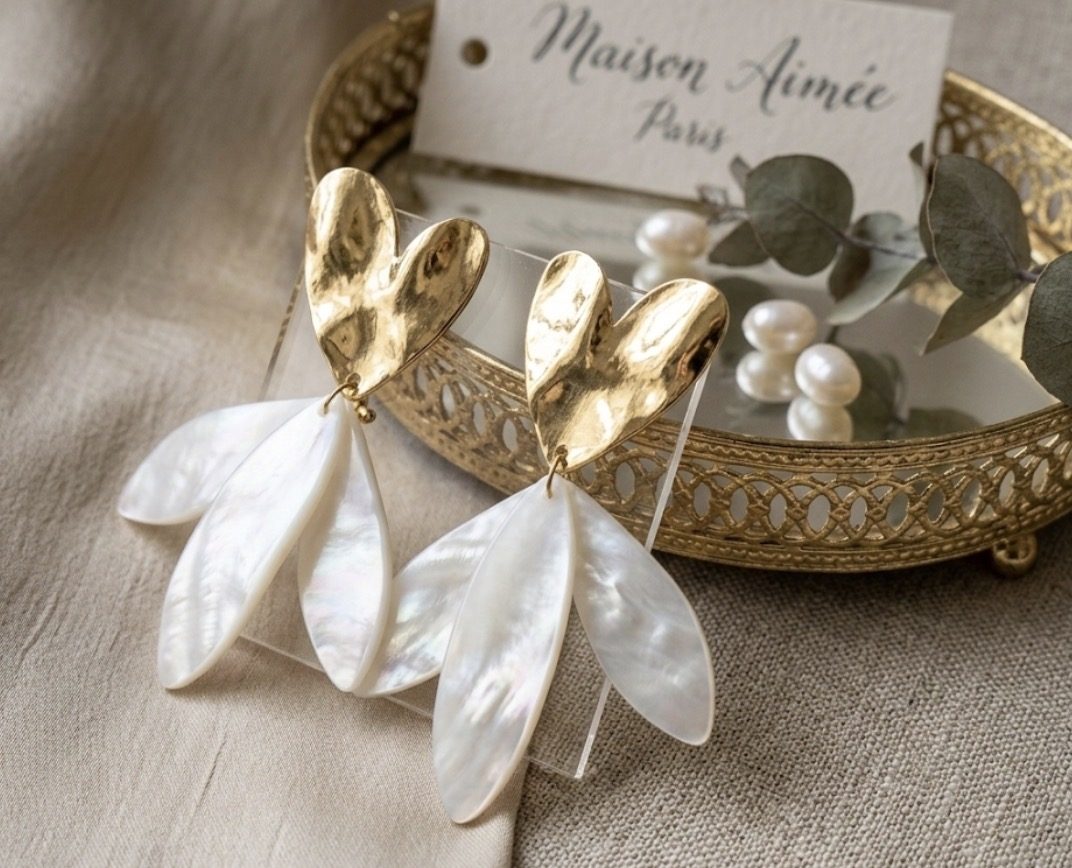 Boucles d’oreilles heartpalm