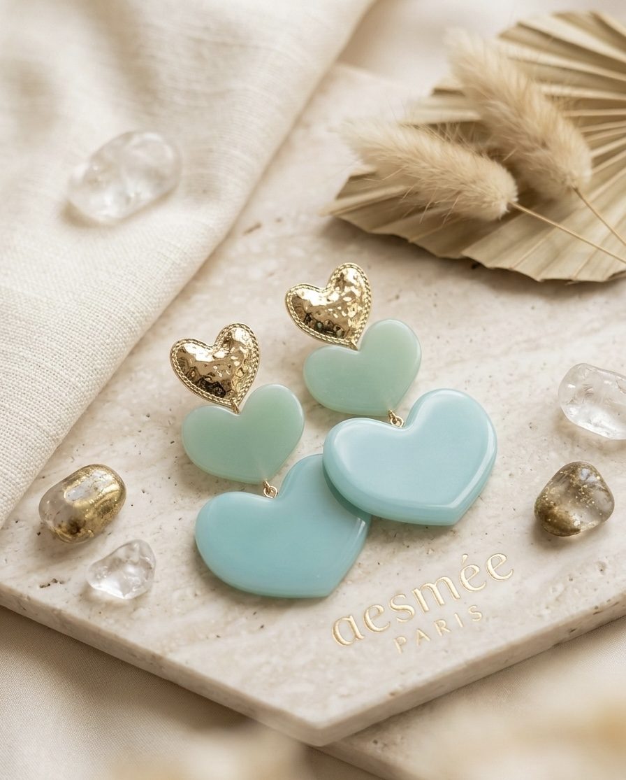 Boucles d’oreilles heart