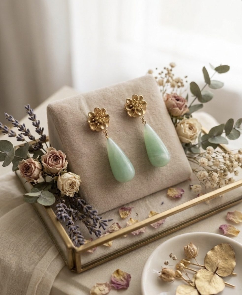 Boucles d’oreilles Goutte d’or