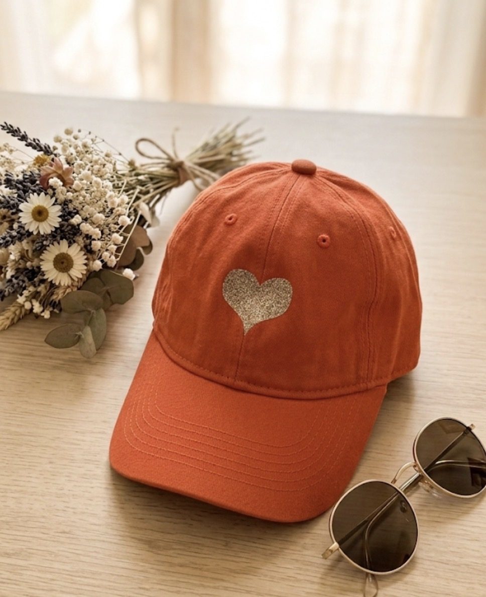Casquette Cœur Scintillant