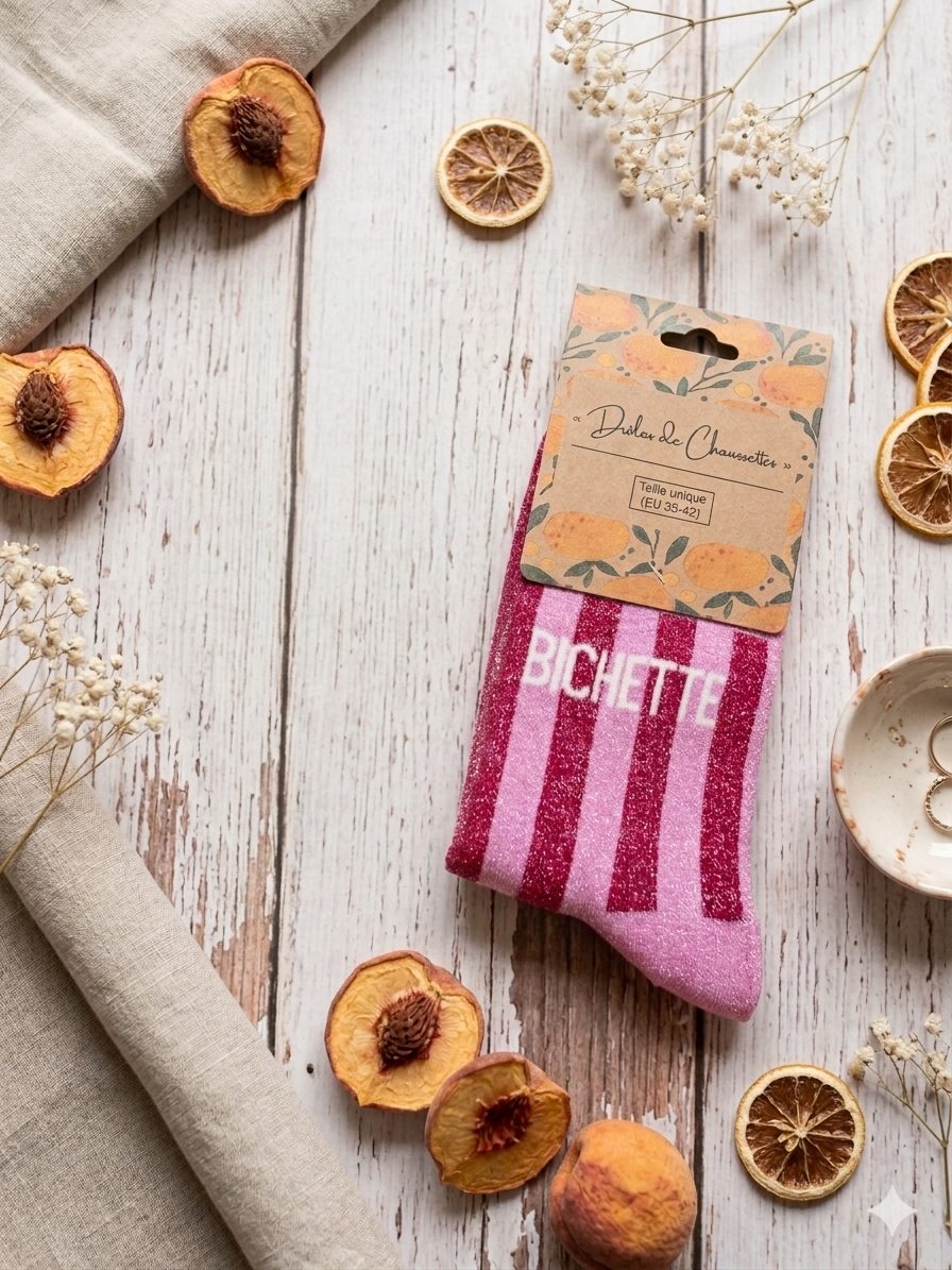 Chaussettes à rayures Bichette