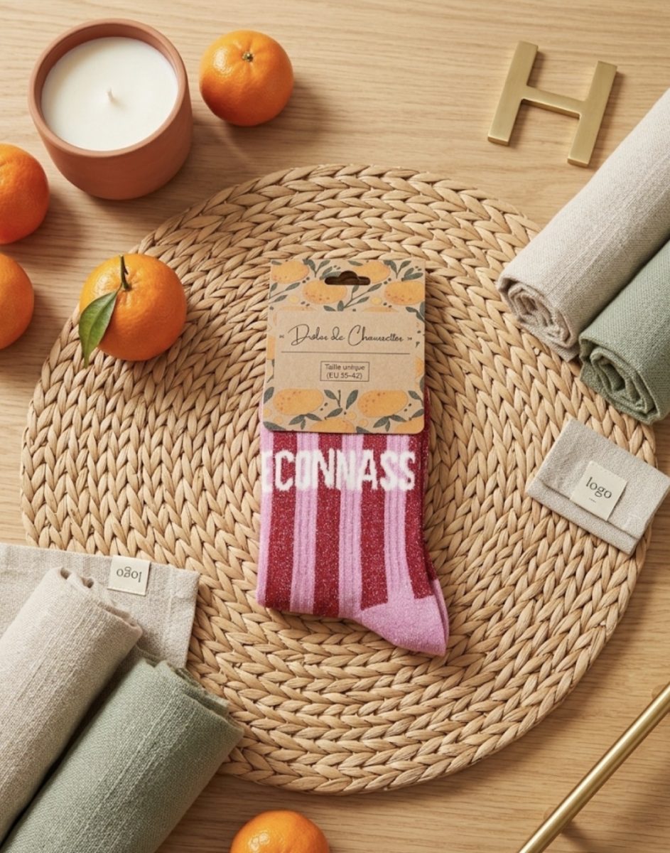 Chaussettes à rayures Connasse