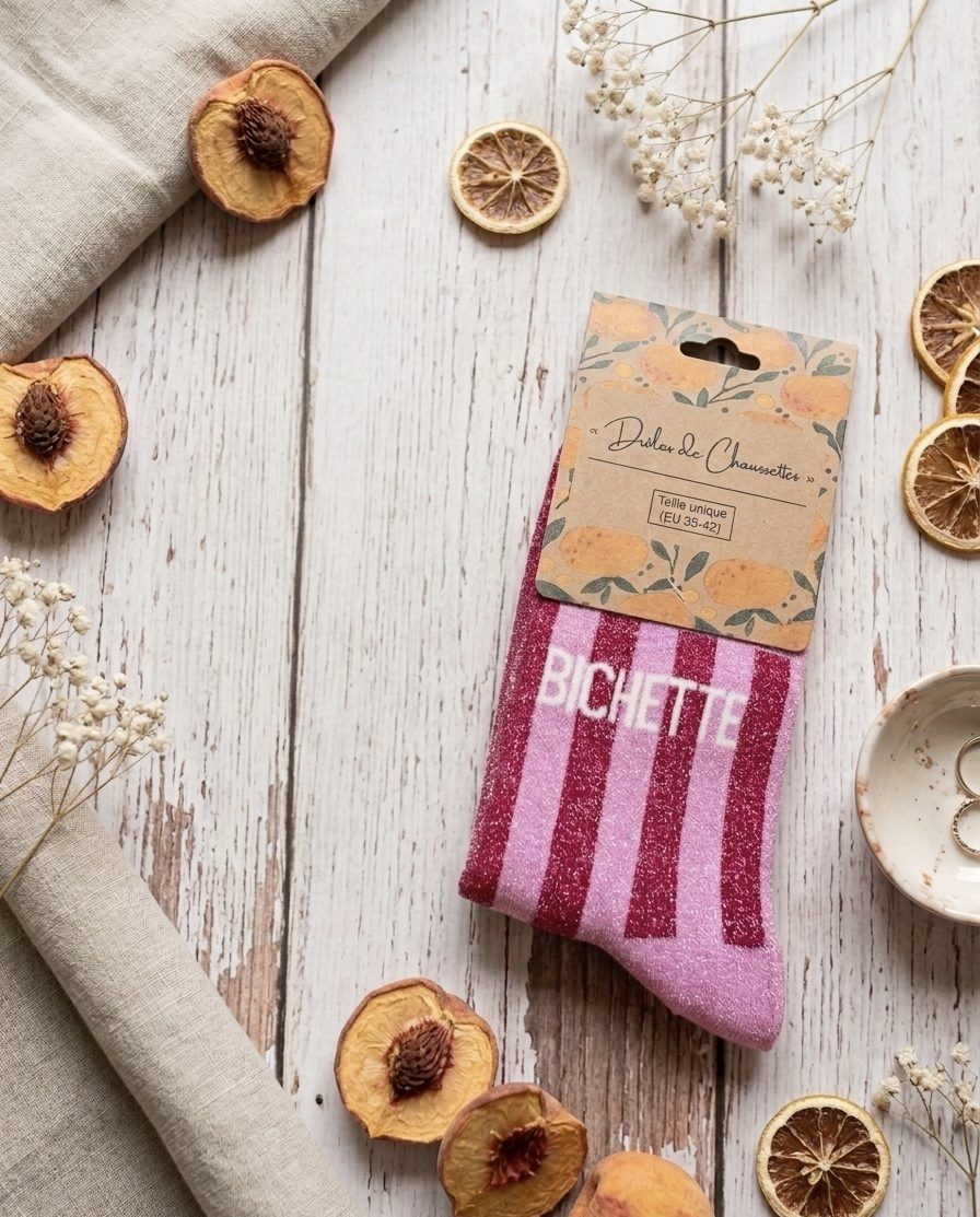 Chaussettes à rayures Bichette