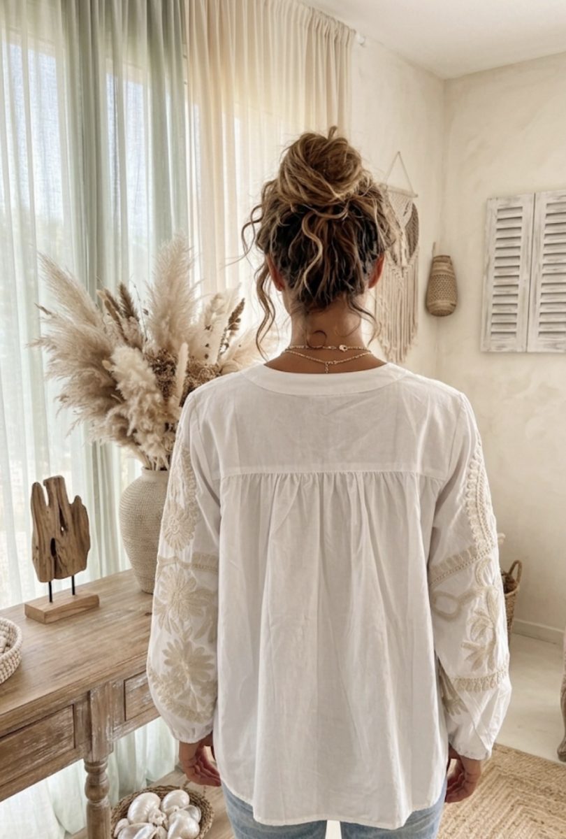 Chemise Broderies bohèmes