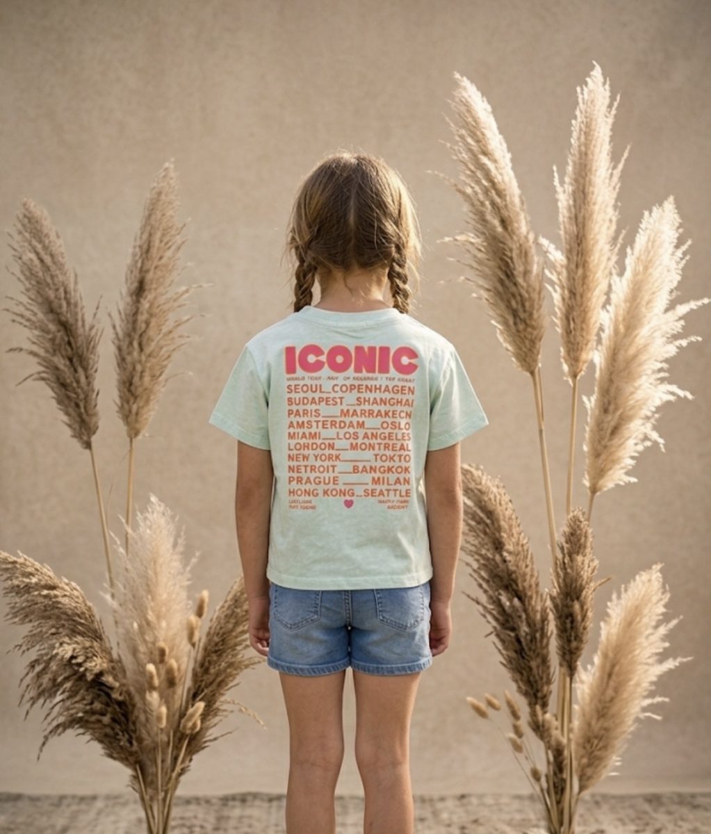 T-shirt iconic green enfant