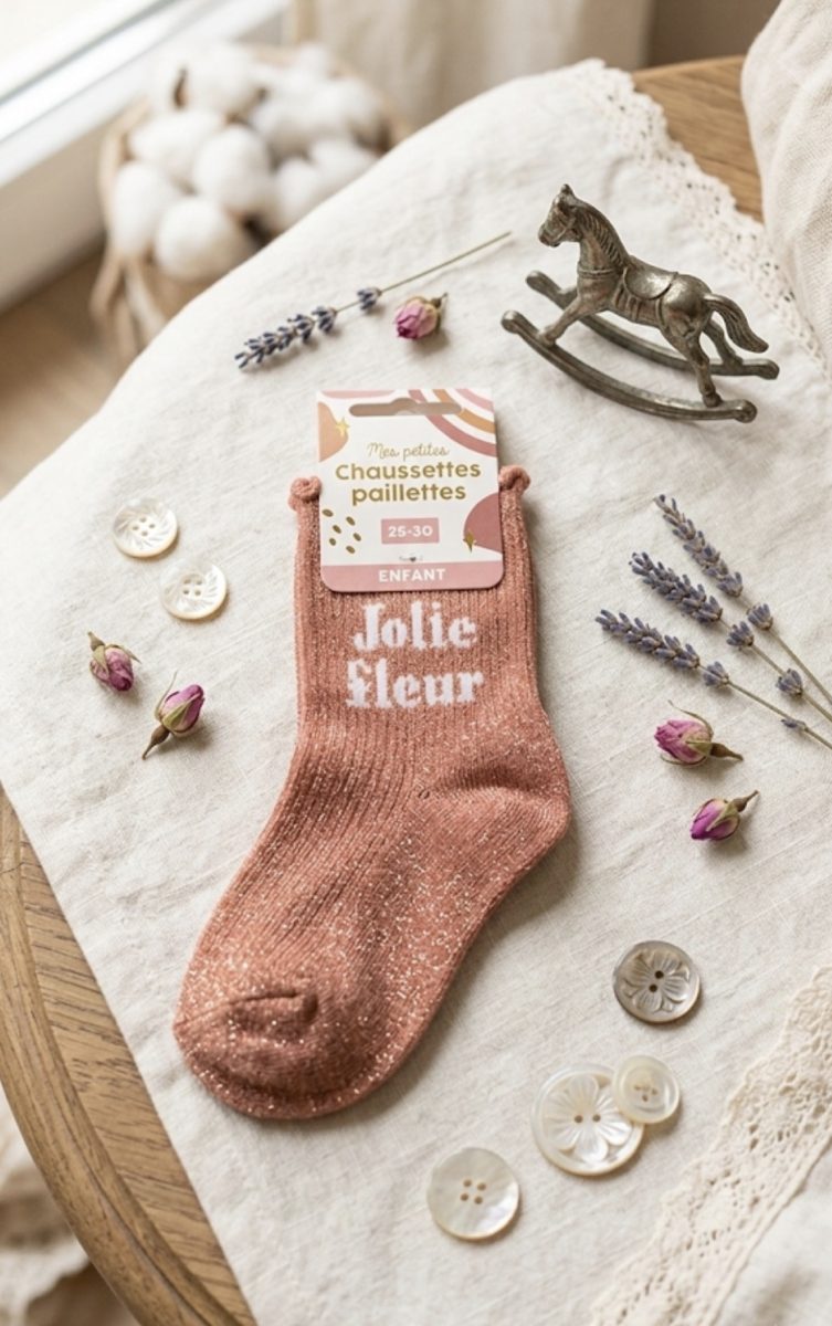 Chaussettes à message fille