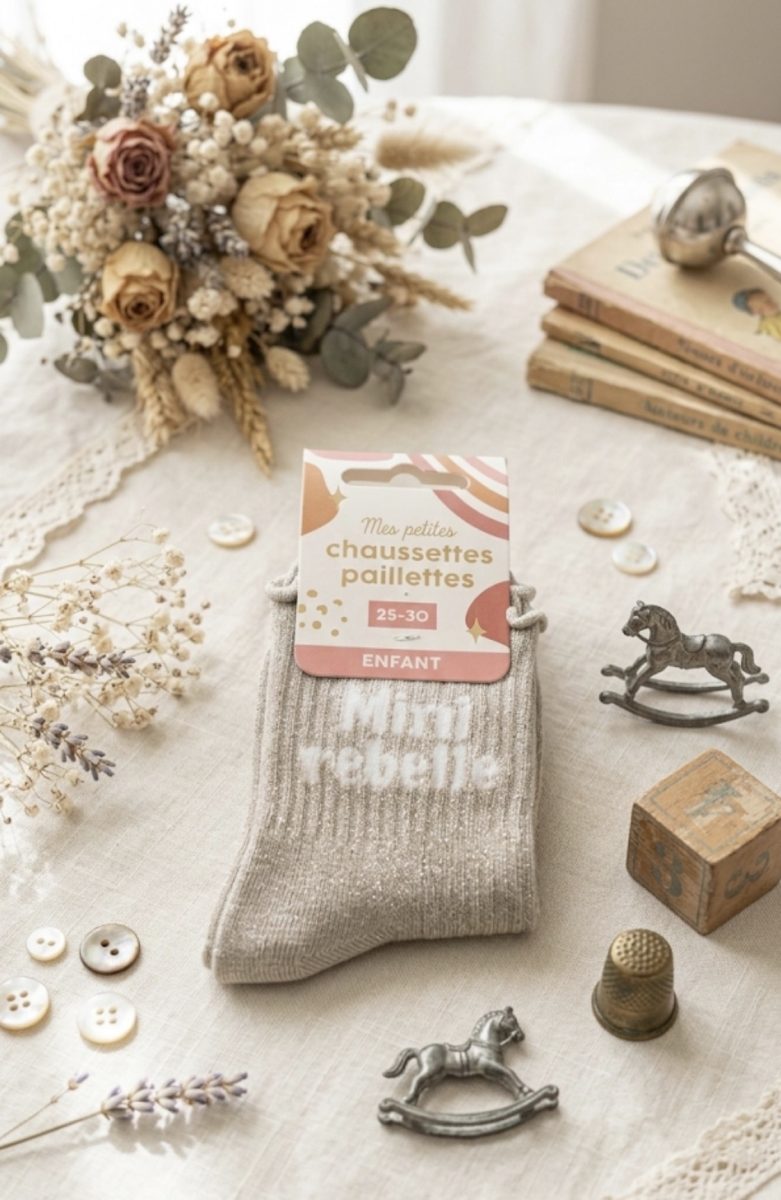 Chaussettes à message fille
