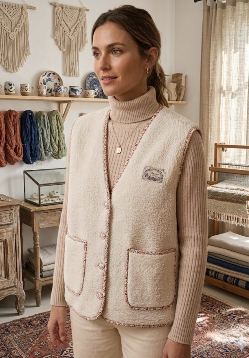 Gilet sans manches L’aubépine