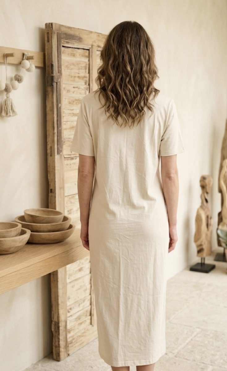 Robe Caresse d’écru