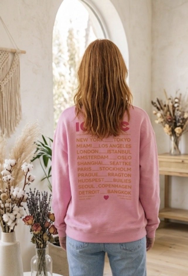 Sweat-shirt iconic rose