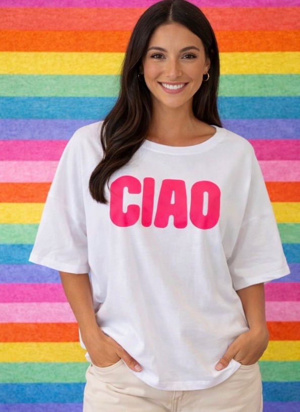 Sweat-shirt ciao manches 3/4 