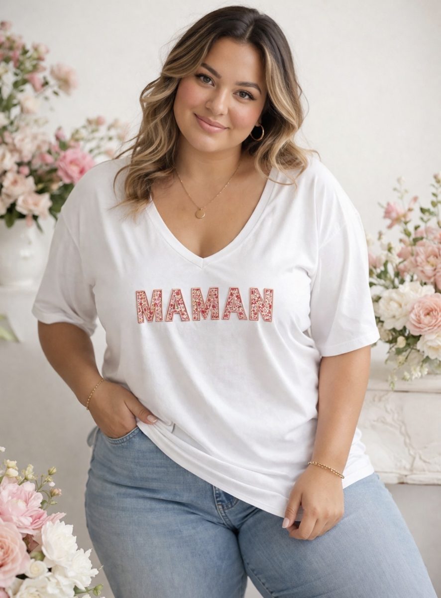 T-shirt Mam's Vichy Curvy