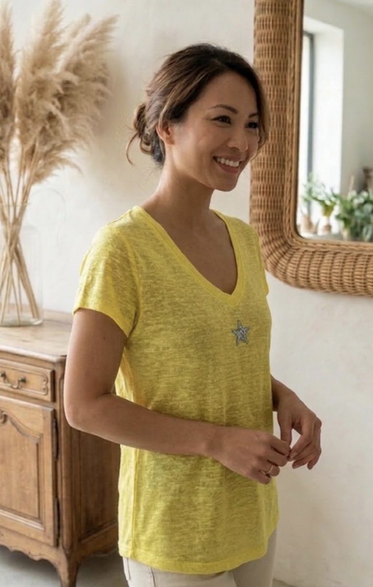 T-shirt Romance étoilée